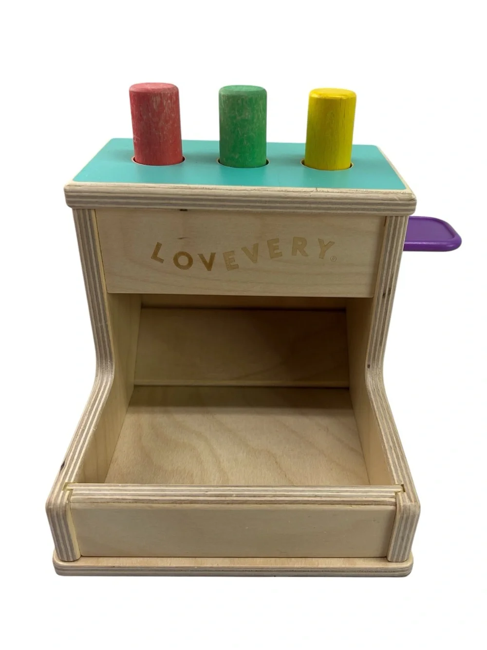 Lovevery Wooden Peg Drop Montessori Inspired Wooden Fine Motor Toy
